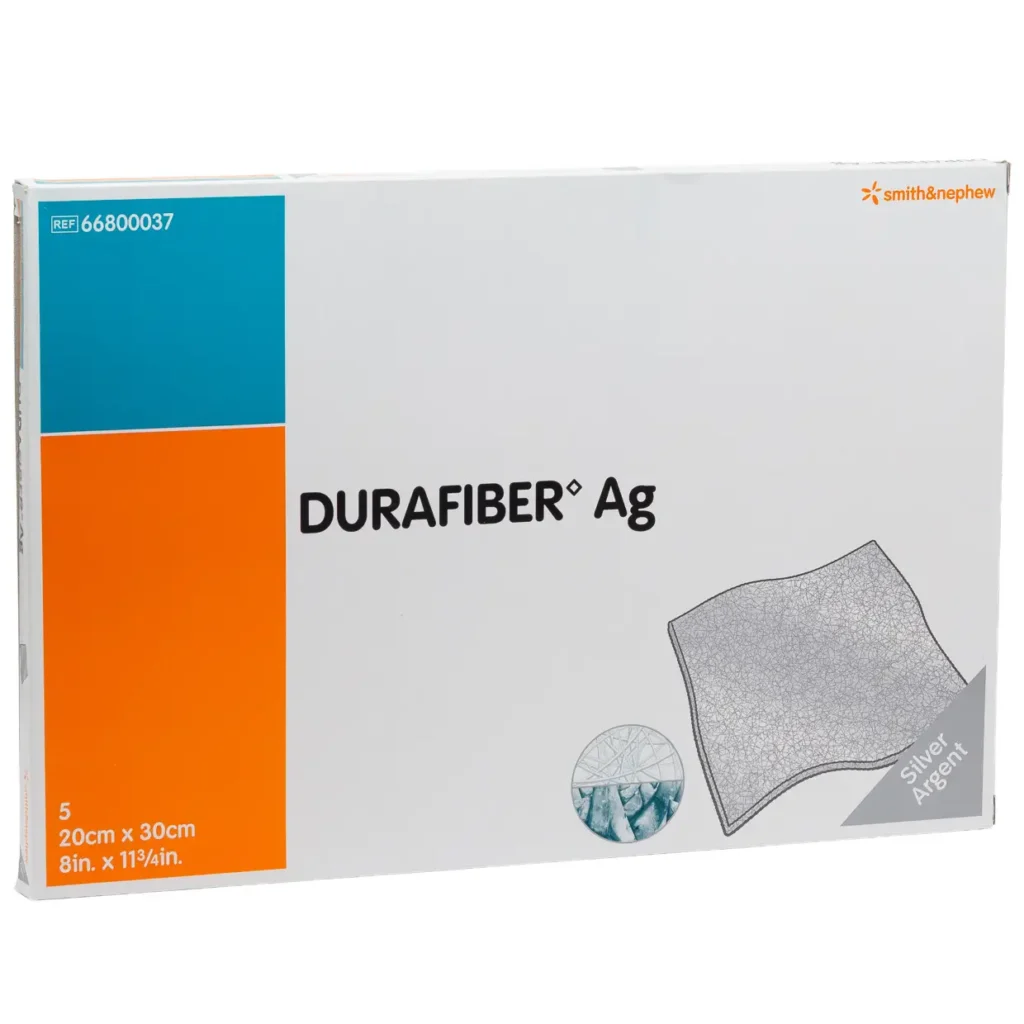 DURAFIBER Ag Faserverband mit Silber 20 × 30 cm – 5 Stück