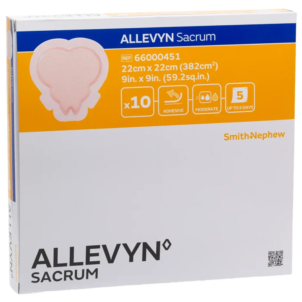 Smith & Nephew ALLEVYN SACRUM Schaumverband 22 × 22 cm – 10 Stück