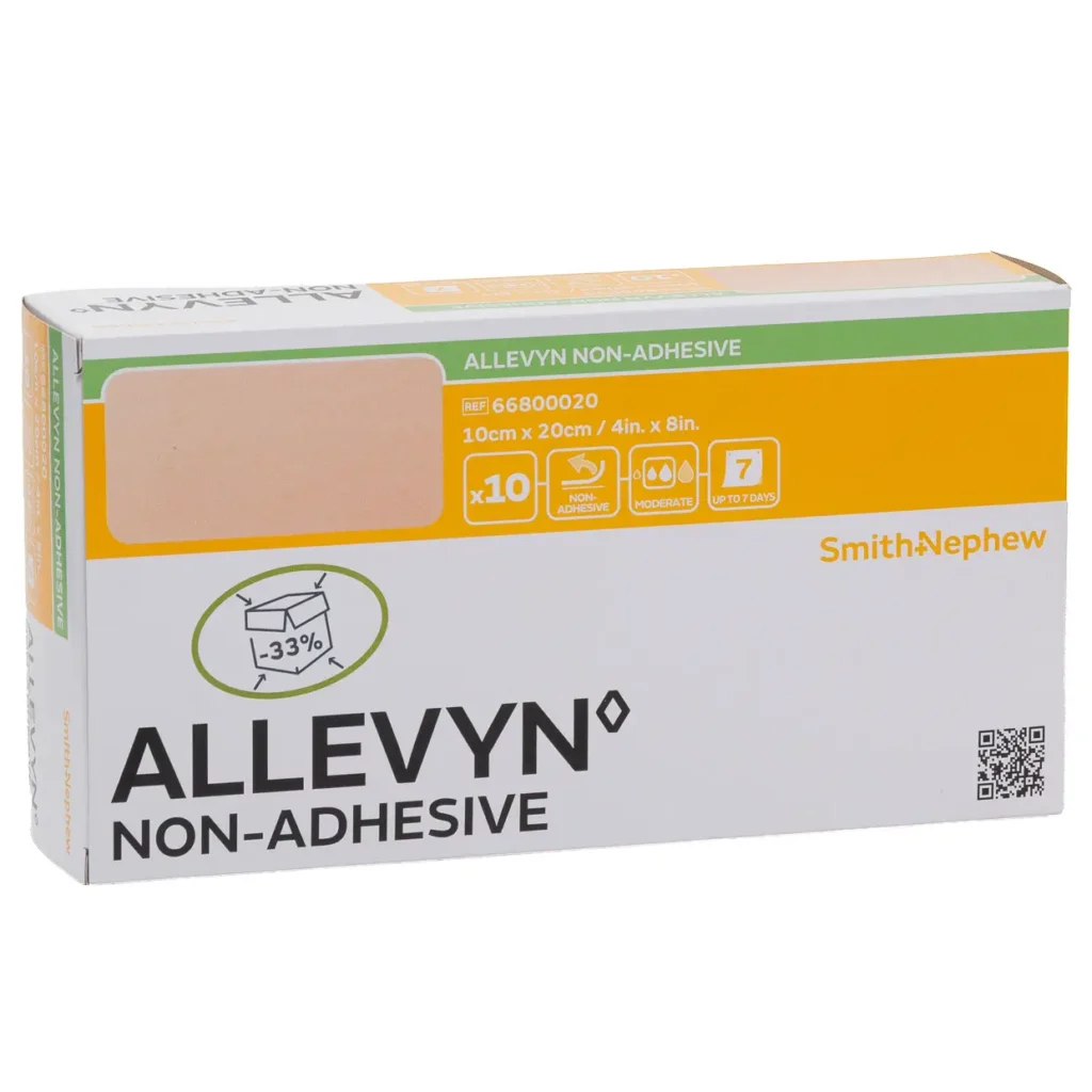 Smith & Nephew ALLEVYN Schaumverband nicht haftend 10 × 20 cm – 10 Stück