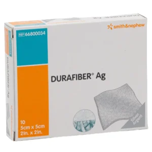 Smith & Nephew DURAFIBER Ag Faserverband mit Silber 5 × 5 cm – 10 Stück