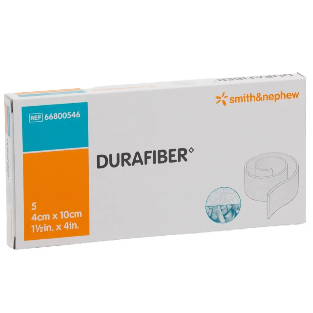Smith & Nephew DURAFIBER Faserverband 4 × 10 cm – 5 Stück