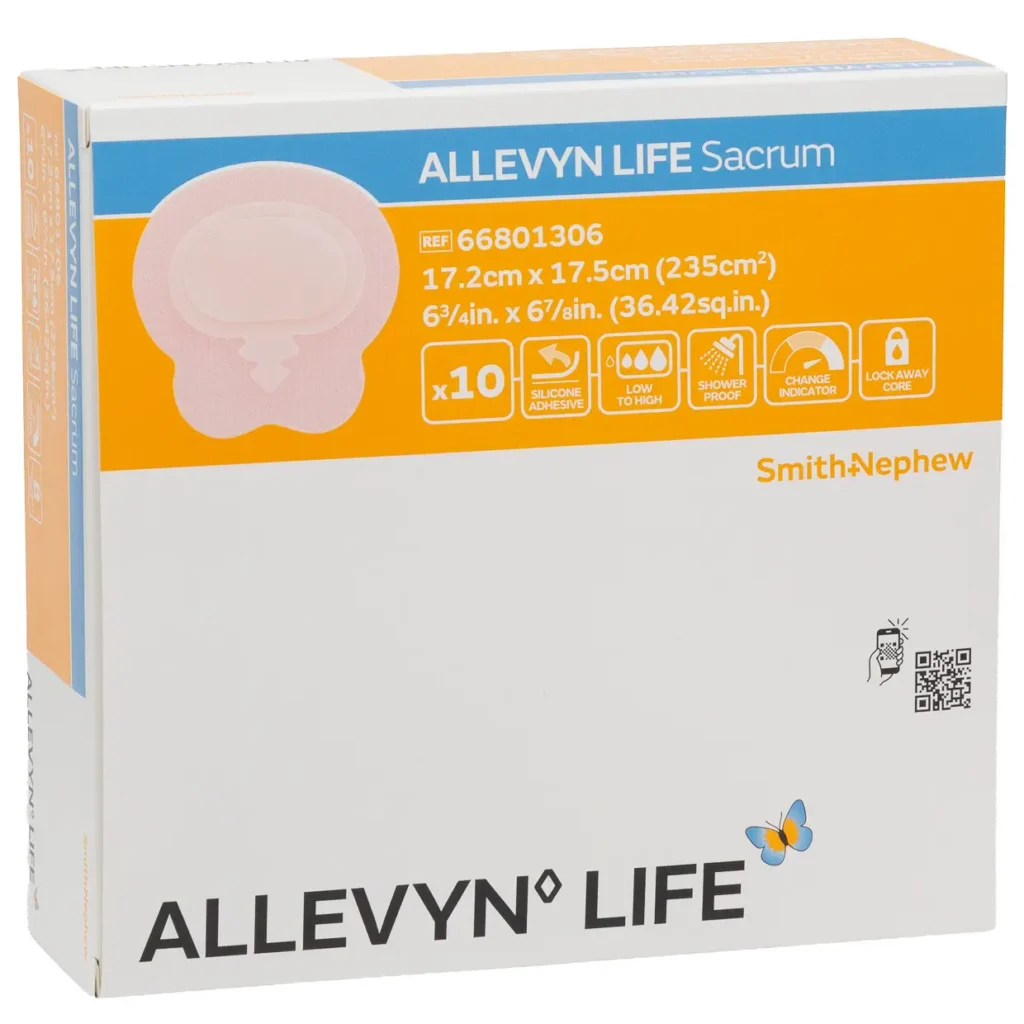 Smith & Nephew ALLEVYN LIFE Sacrum Schaumverband 17,2 × 17,5 cm – 10 Stück