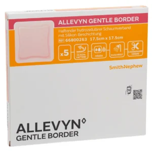 ALLEVYN GENTLE BORDER Schaumverband 17,5 × 17,5 cm – Produktfoto