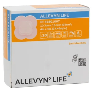 ALLEVYN LIFE Schaumverband 10,3 × 10,3 cm – Produktfoto