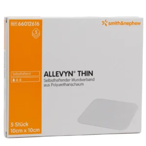 ALLEVYN THIN Wundverband 10 × 10 cm – Produktfoto