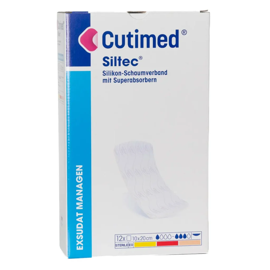 Cutimed Siltec 10 × 20 cm – Packung mit 12 Stück