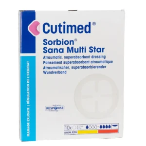 Cutimed Sorbion Sana Multi Star Ø 17 cm – Packung mit 10 Stück