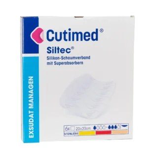 Cutimed Siltec 20 × 20 cm – Packung mit 6 Stück