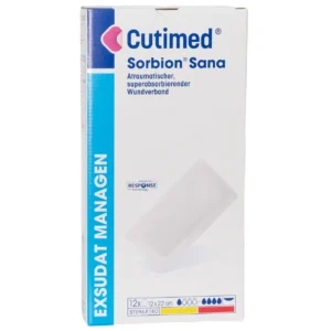 Cutimed Sorbion Sana 12 × 22 cm – Packung mit 12 Stück