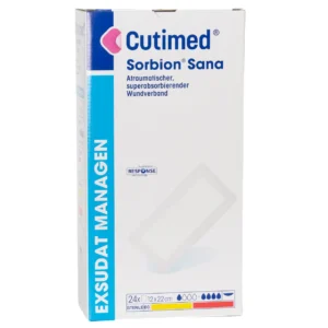Cutimed Sorbion Sana 12 × 22 cm – Packung mit 24 Stück