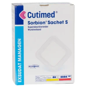 Cutimed Sorbion Sachet S 7,5 × 7,5 cm – Packung mit 24 Stück
