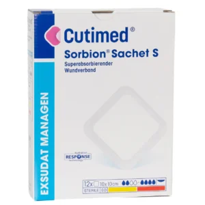 Cutimed Sorbion Sachet S 10 × 10 cm – Packung mit 12 Stück