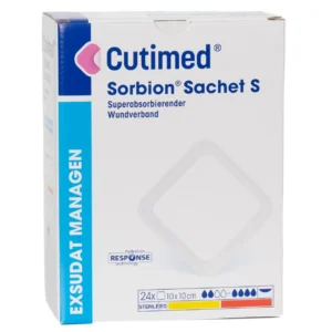 Cutimed Sorbion Sachet S 10 × 10 cm – Packung mit 24 Stück