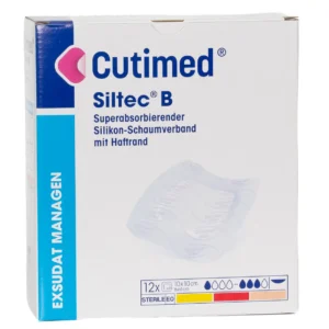 Cutimed Siltec B 10 × 10 cm – Packung mit 12 Stück