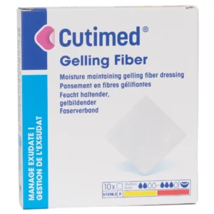 Cutimed Gelling Fiber 10 × 10 cm – Packung mit 10 Stück