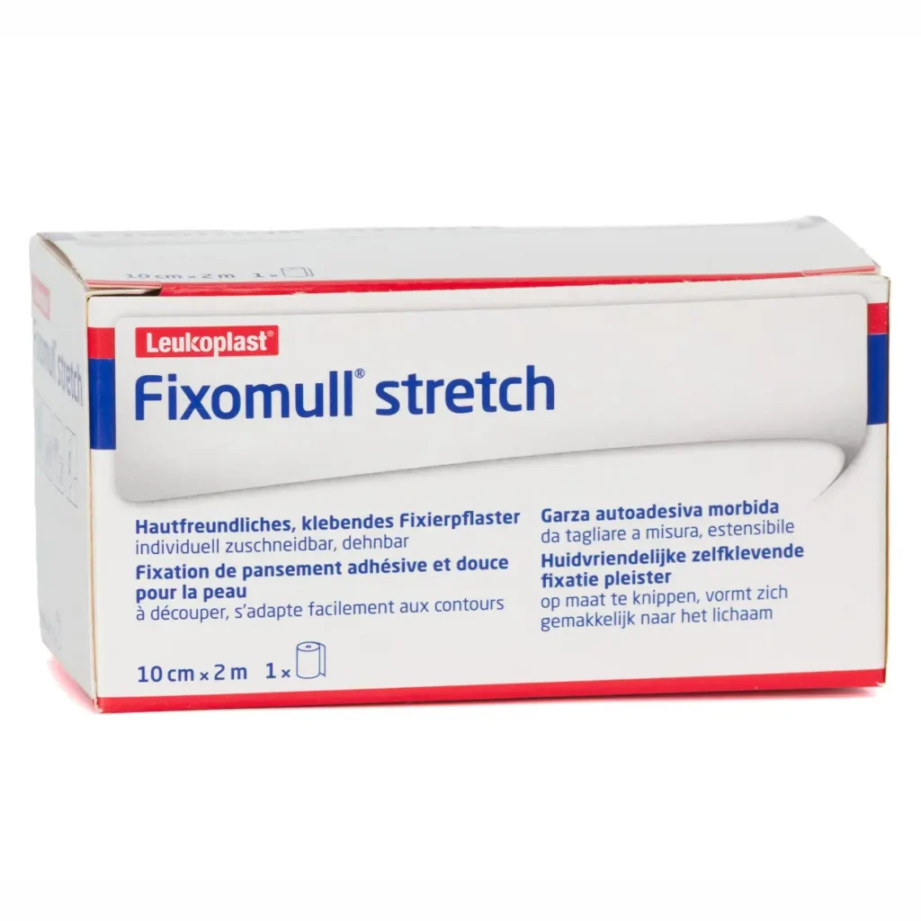 Fixomull stretch 10 cm × 2 m – Packung mit 1 Rolle