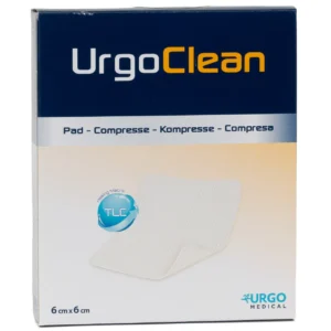 Packung UrgoClean Kompresse, 6 × 6 cm, 10 Stück