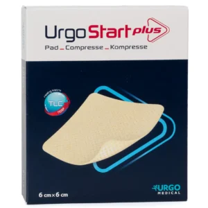 Packung UrgoStart Plus Kompresse, 6 × 6 cm, 10 Wundauflagen