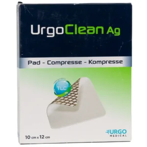 Packung UrgoClean Ag, 10 × 12 cm, 10 Stück