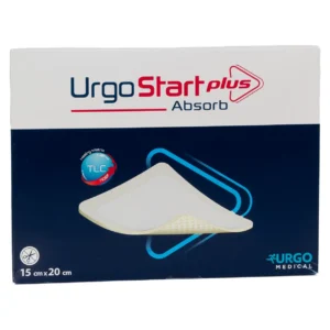 Packung UrgoStart Plus Absorb, 15 × 20 cm, 5 Stück