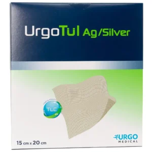 Packung UrgoTül Ag/Silver, 15 × 20 cm, 5 Wundauflagen