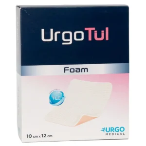 Packung UrgoTül Foam, 10 × 12 cm, 10 Wundauflagen