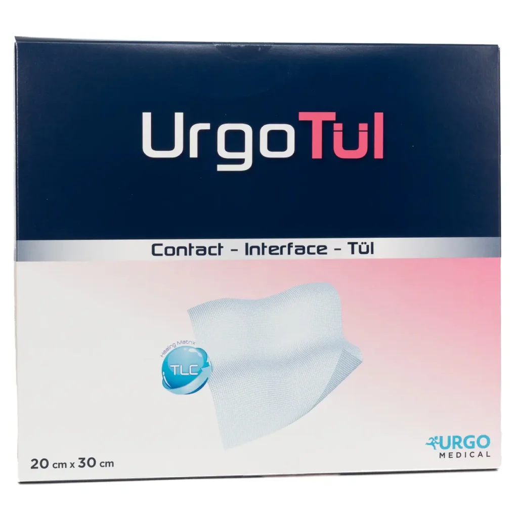 Packung UrgoTül, 20 × 30 cm, 5 Stück