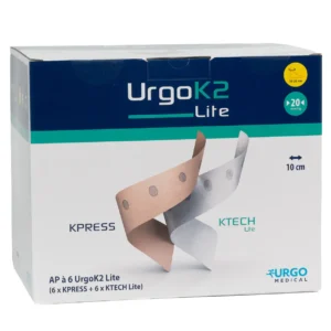 Packung UrgoK2 Lite, 10 cm breit; Knöchelumfang 18–25 cm, 6 Systeme