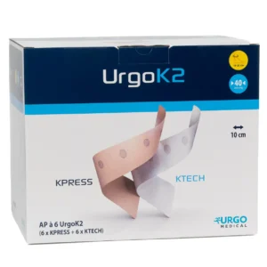 Packung UrgoK2, 10 cm breit; Knöchelumfang 18–25 cm, 6 Systeme