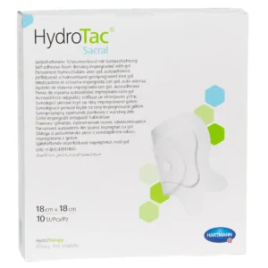 HARTMANN HydroTac Sacral, 18 × 18 cm, 10 Wundauflagen – Produktverpackung