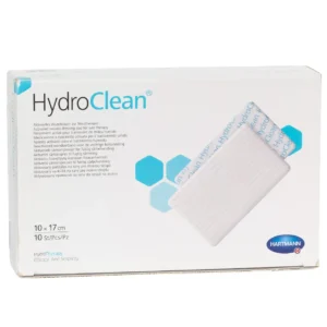 HARTMANN HydroClean, 10 × 17 cm, 10 Wundauflagen – Produktverpackung