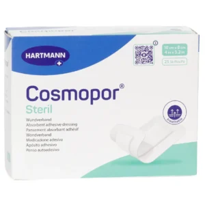 HARTMANN Cosmopor steril, 10 × 8 cm, 25 Wundverbände – Produktverpackung