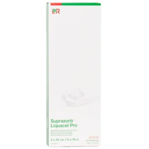 Verpackung Suprasorb Liquacel Pro Faser-Tamponade, 2 × 45 cm, 5 Tamponaden
