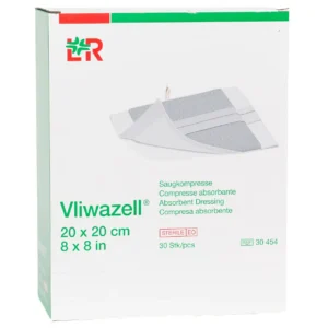 Verpackung Vliwazell Saugkompresse, 20 × 20 cm, 30 Kompressen