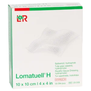 Verpackung Lomatuell H Salbentüll, 10 × 10 cm, 50 Wundauflagen