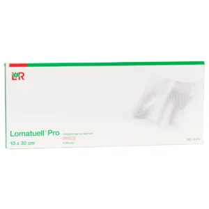 Verpackung Lomatuell Pro Gelbildendes Kontaktnetz, 10 × 30 cm, 8 Wundauflagen