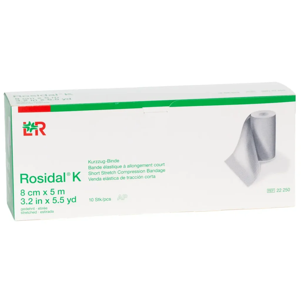 Verpackung Rosidal K Kurzzugbinde, 8 cm × 5 m, 10 Binden