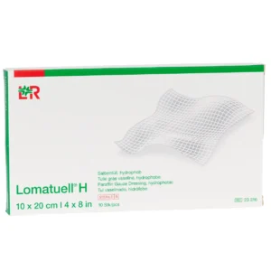 Verpackung Lomatuell H Salbentüll, 10 × 20 cm, 10 Wundauflagen