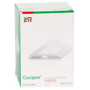 Verpackung Curapor Chirurgischer Wundverband, 7 × 5 cm, 50 Wundverbände
