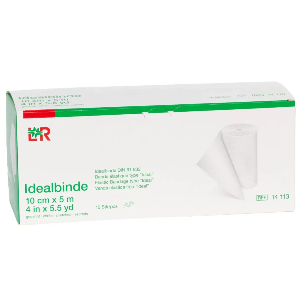 Verpackung Idealbinde Kurzzügige Idealbinde DIN 61632, 10 cm × 5 m, 10 Binden